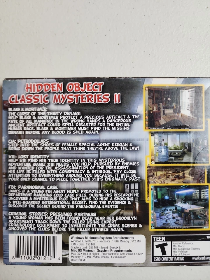 Hidden Object 5 Pack: Classic Mysteries II - Windows/Mac - NEW/Sealed - Image 3 of 4
