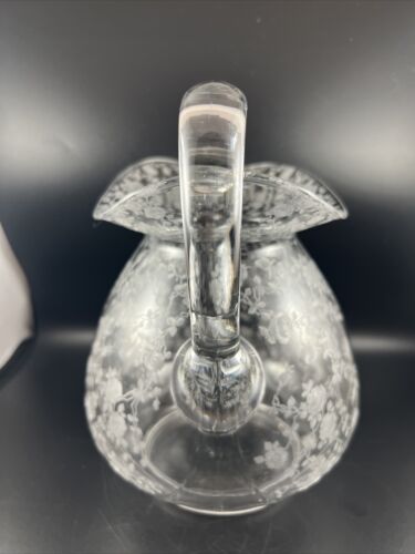 Cambridge Elegant Crystal Rose Point Doulton Pitcher RARE #3400/141 RARE 80 Oz - Picture 3 of 11