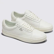 Vans Genuine Leather Old Skool Lux Skate Sneakers Shoe White VN000CZMOUN US 4-13