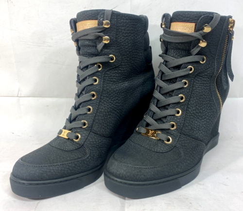 Louis Vuitton MS0153 - Leather Lace-Up Neutrals Boots - Size - US 7 / EUR 37.5 - Picture 2 of 14
