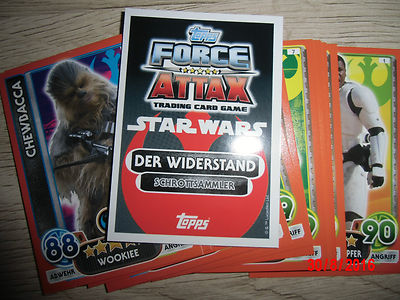 StarWars Topps Force Attax Extra 10x Basiskarten zum aussuchen 