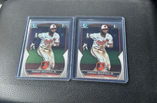 2023 Bowman Chrome Enrique Bradfield Jr. 1st Chrome 2 Card Lot