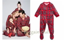 Macy's Family PJ Brinkley Plaid Red Kid's 18, 24, 2T-3T Was $34