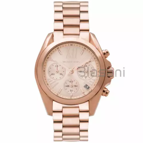 Michael Kors Original MK5799 Women's Bradshaw Rose Gold Chrono Watch 36mm