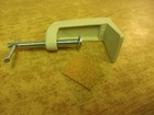 LUXO A31911 Edge Mount bracket Clamp Tan/Cream color lot of 2 base is 1 9/16"