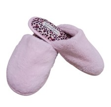 Jessica Simpson Women's Faux Fur Slippers Slides Fuzzy Pink Size S 6/7