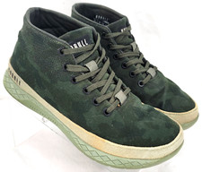 No Bull Camo Green Canvas Lace-Up High Top Sneaker Trainer Shoes Women's US 8.5