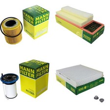 MANN-FILTER Inspektionspaket Filterset für Fiat Doblo Kasten/Kombi 1.3 D