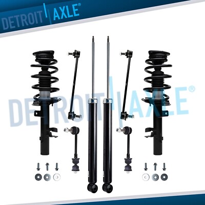 Front Struts w/Spring Rear Shock Absorbers Sway Bars for 2014 - 2018 Ford Escape