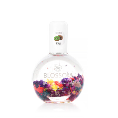 Blossom  Scented Cuticle Oil Infused Real Flowers, 0.92 oz KIWI w/ free gift