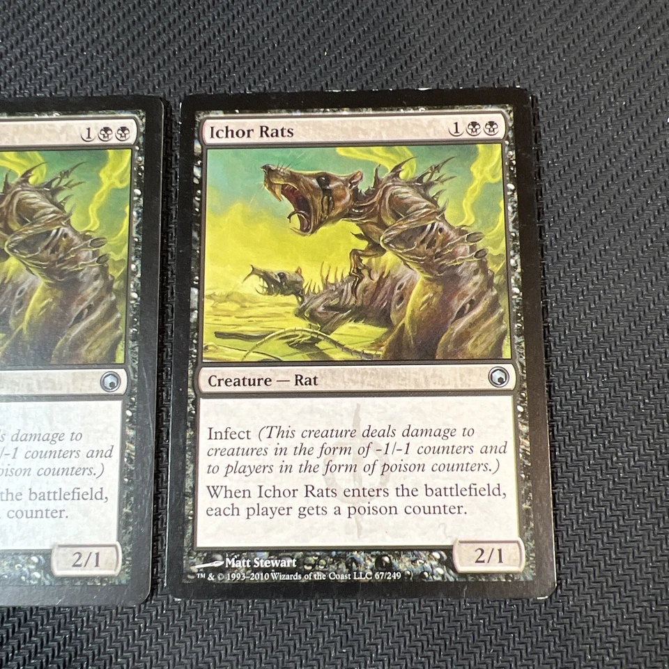 Ichor Rats Magic The Gathering Mtg Scars of Mirrodin Card 2 - Image 3 of 4