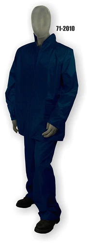 Majestic Glove 71-2010 Jacket/Pant Polyester PVC RainSuit Medium Blue - product listing photo