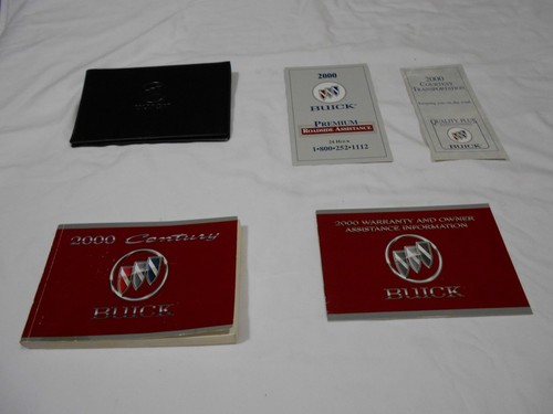 2000 BUICK CENTURY OWNER'S MANUAL 5/PS SET & BLACK BUICK FACTORY CASE.FREE S/H / - Picture 7 of 7