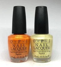 OPI Nail Lacquer Nail Polish Totally Tangerine + Megawatt
