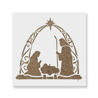Arch Nativity Stencil - Durable & Reusable Mylar Stencils
