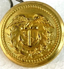 Early US Coast Guard Brass Button Uniform Superior Quality Military ￼7/8”
