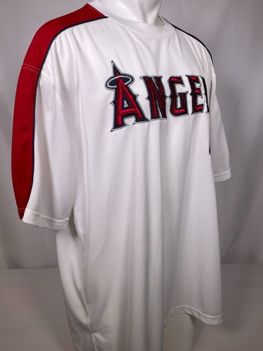 Los Angeles Anaheim Angels MLB Stitches White Pullover Jersey Men's 2XL - Picture 10 of 11