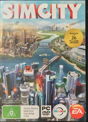 SimCity PC Game DVD CD ROM  Windows 2013 Rare Edition Free Postage
