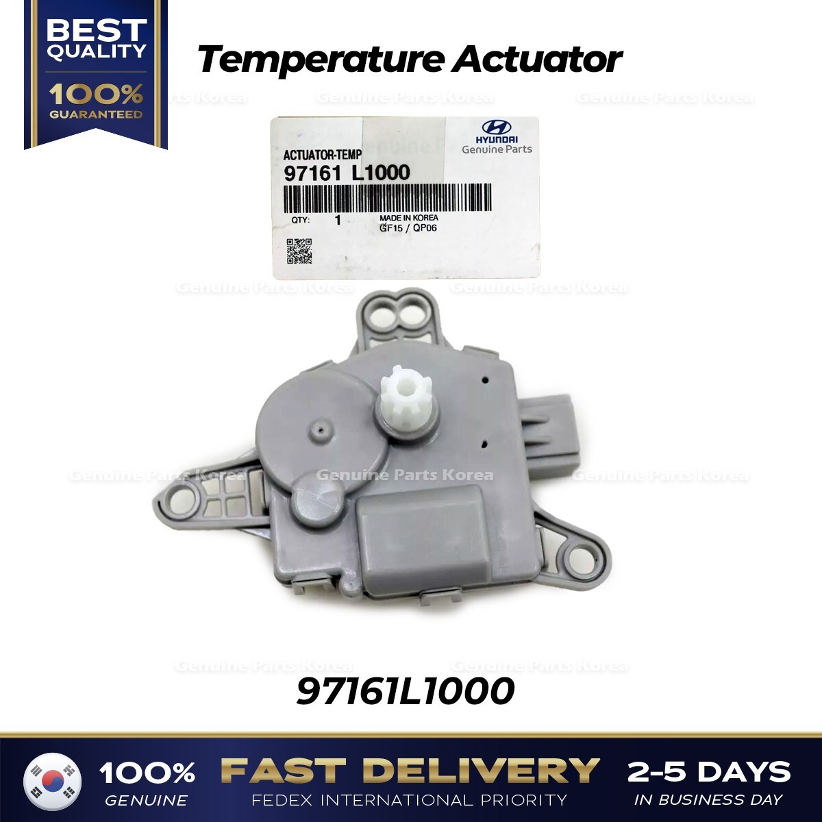 Minzr ⭐Genuine⭐ Temperature Actuator 97161L1000 for Hyundai Elantra
