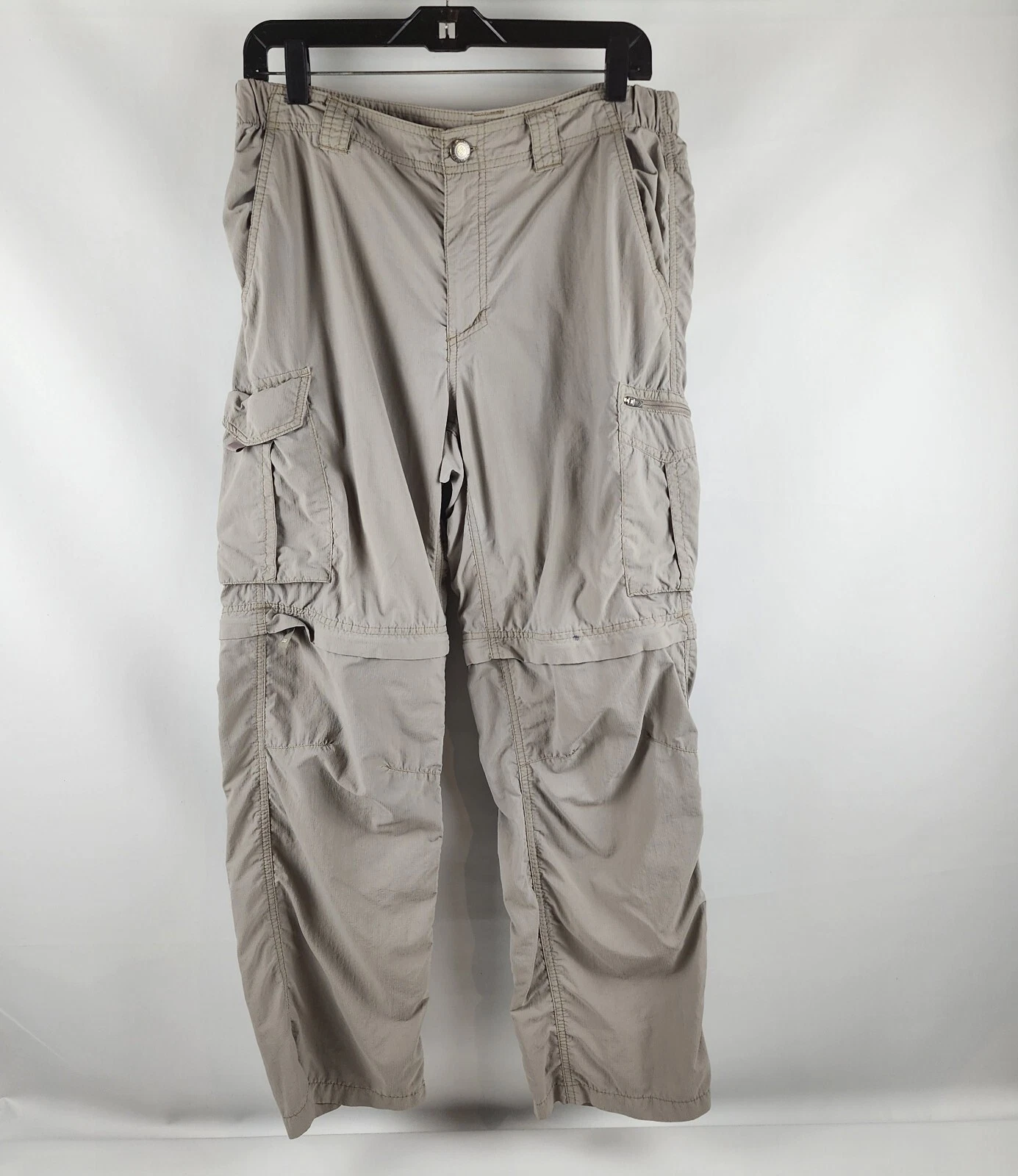 Columbia Pants Men 32x29 Tan Cargo Convertible Hiking Outdoors Lightweight