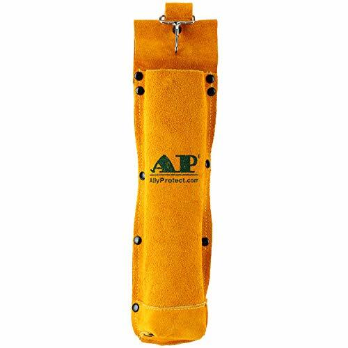 Fire Flame Resistant Split Cowhide Leather Electrodes/Welding Rod Bag Golden