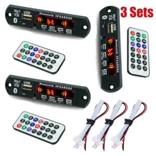 3 Wireless Bluetooth 12V MP3 WMA Decoder Board Audio Module USB TF Radio for Car