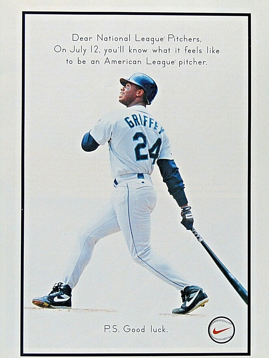 Ken Griffey Jr. Seattle Mariners Vintage 1997 Nike Original Print