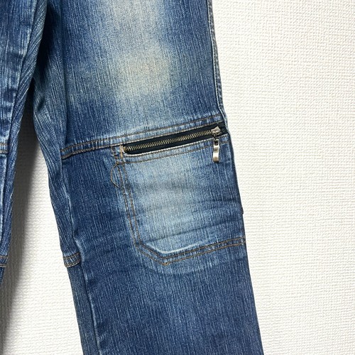 G&J JEANS Kids Denim Pants Blue Size L 13-14 Yrs Korea Made Vintage Zip Pockets - Picture 5 of 11