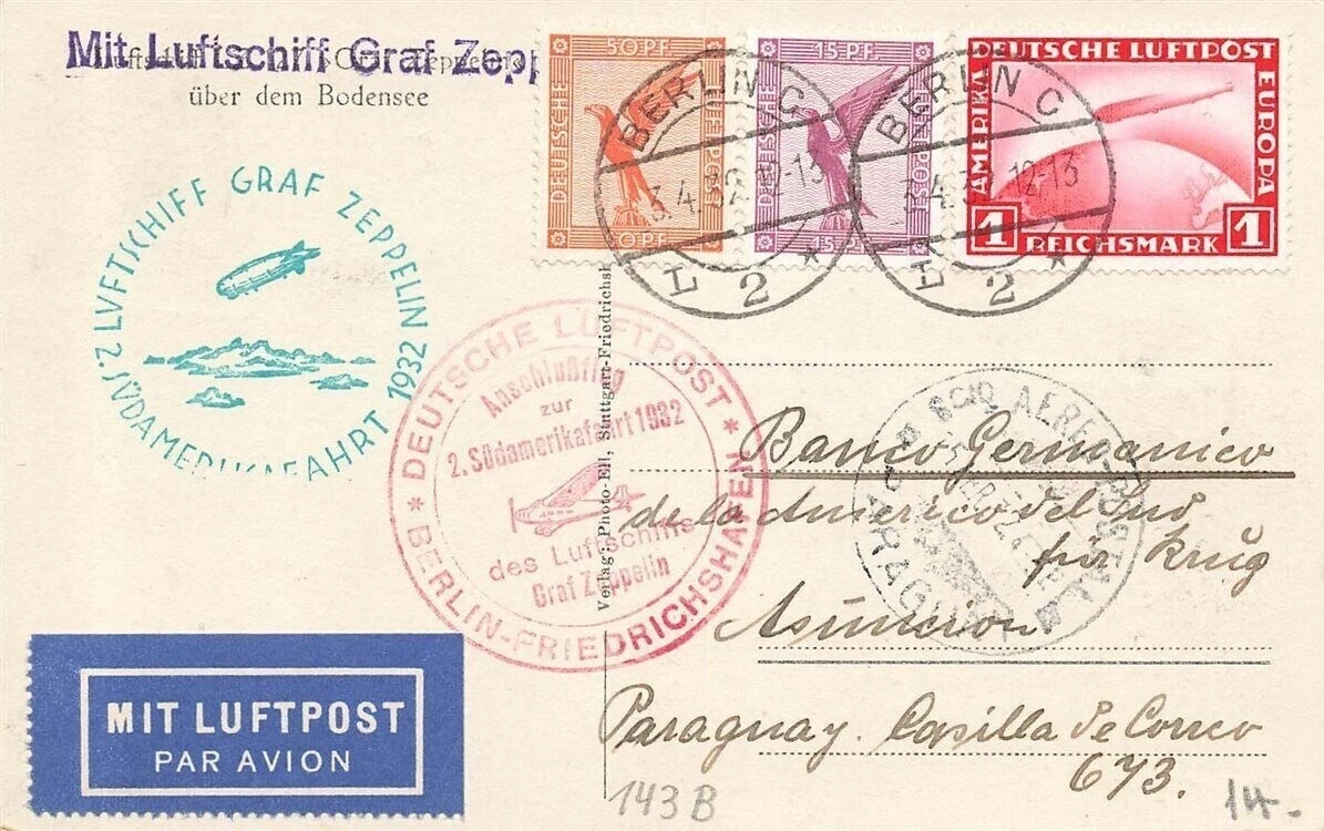 Aviation Postal History 1931-1940 Year of Issue Stamps
