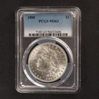 1888 $1 MORGAN SILVER DOLLAR PCGS MS63 - FREE SHIPPING!