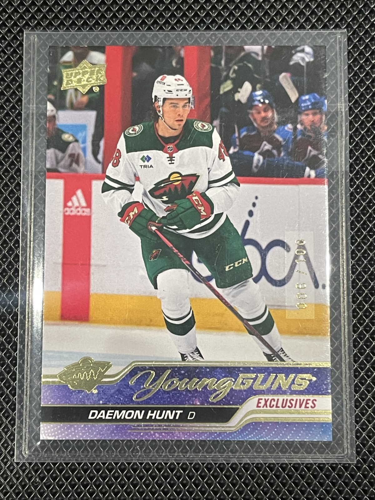 Daemon Hunt - 2023-24 Upper Deck Young Guns Exclusives /100 #494 - Wild