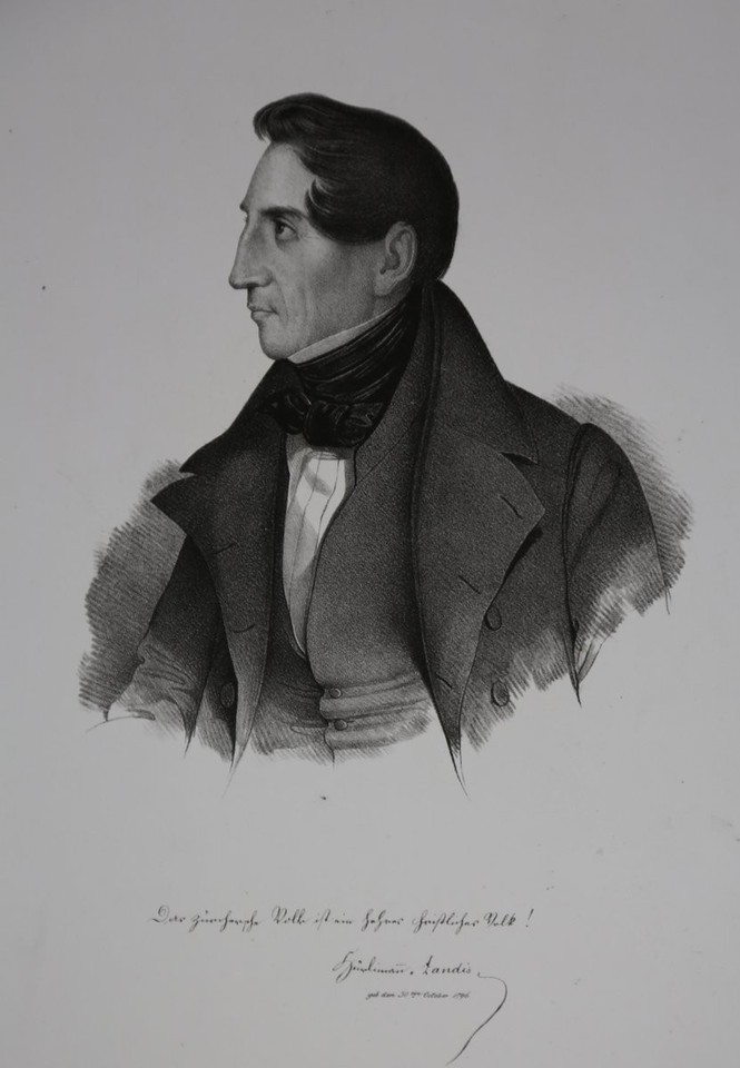 1840 Explorers Johann Jacob Hürlimann-Landis (1796-1853) Lithographie (Environ 1840 ...