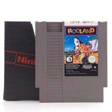ebay® Auktion 198383343639 | Nintendo NES Spiel: Rodland - Modul und Schuber (PAL-B ESP) Cartridge Thumbnail of ebay® auction 198383343639 | Nintendo NES Spiel: Rodland - Modul und Schuber (PAL-B ESP) Cartridge