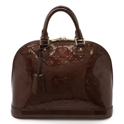 LOUIS VUITTON Monogram Vernis Alma PM Handbag in Enamel and Patent... GZl1b6i0