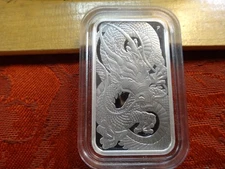 2021 Proof Australia Dragon 1 Oz .9999 Silver $1 Coin Bar - Free S&H USA