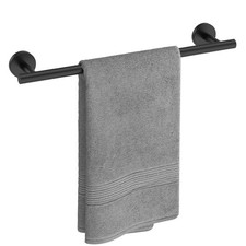 Matte Black Towel Bar, 18-Inch Towel Rack for Bathroom Wall Mounted, Thicken SUS