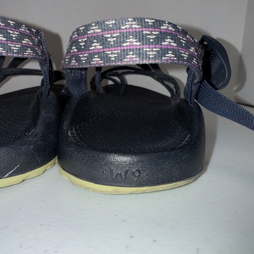 Chaco Women’s Size 9 Sandals Blue Gray Purple Strappy Toe Loop Hiking 🔥👀 - Afbeelding 9 van 12