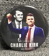 Charlie Kirk Memorial 2.25” Button