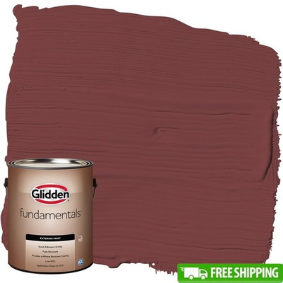 #ad Exterior Paint Low VOC Mildew Resistant Quick Drying Flat Finish 1 Gal New $34.83