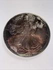 1996 BU American Silver Eagle Dollar Uncirculated Nice TONING $1 Coin #4