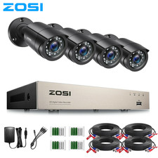 ZOSI 8CH 1080P DVR 3000TVL CCTV Camera Home Security System Kit Outdoor IR Night