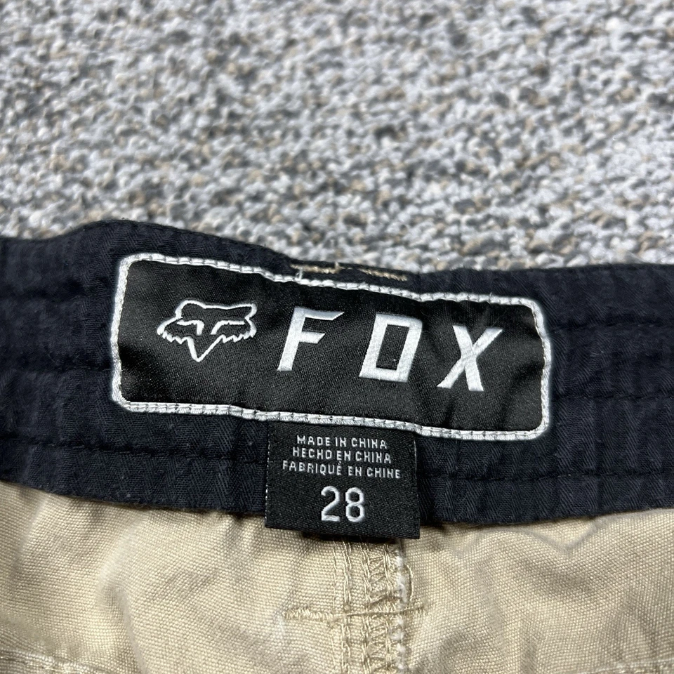 Fox Racing 短裤男式 28 棕褐色货物 10 英寸实用赛车户外斜纹布 — 第 3/4 张图片