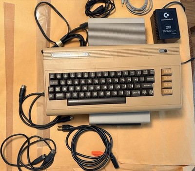 Commodore 64 Computer 1541 Floppy Drive Power Supply Cables Bundle Untested
