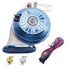 Car Horn Super Loud Variable 3 Sound Train 130db High/Low Tone 12V Blue Single