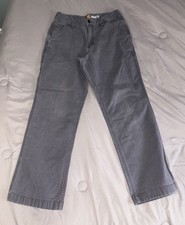 Carhartt Mens Relaxed Fit Work Pants Gray Canvas Utility Pockets 32x30