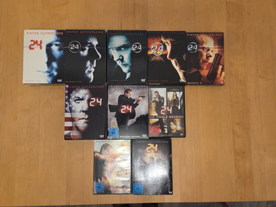 Twenty Four 24 Komplette Serie Staffel 1-8 plus Live Another Day und Redemption