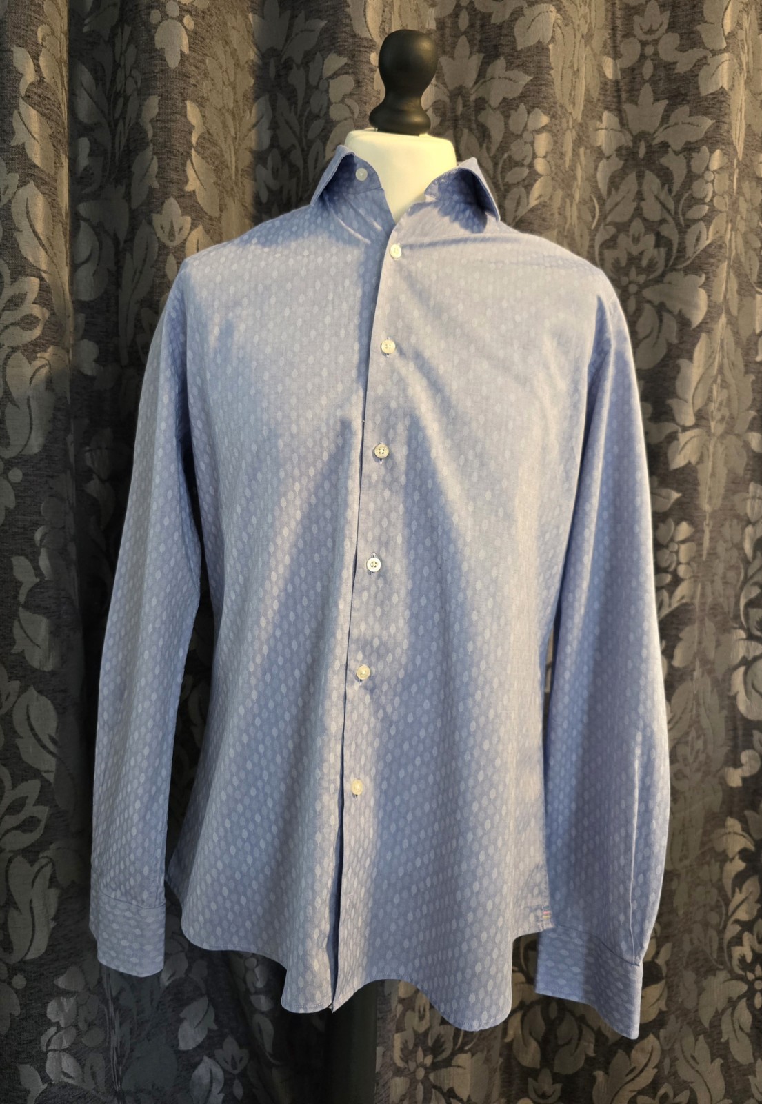 FILA RICHARD JAMES MAYFAIR Savile Row camicia sartoriale taglia 16 5 cotone **BNWOT**