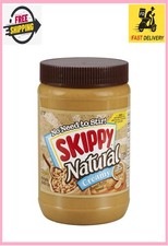 SKIPPY Natural Peanut Butter Spread, Creamy, No Gluten 7 g protein/serving, 40oz