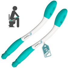 Fanwer Toilet Aids for Wiping - 15.7 Long Reach Comfort Butt Wiper Tools - Bath