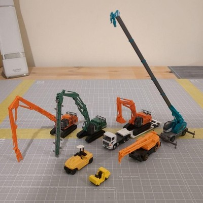 Tomytec N Scale Construction Vehicle Set Used Junk Damage
